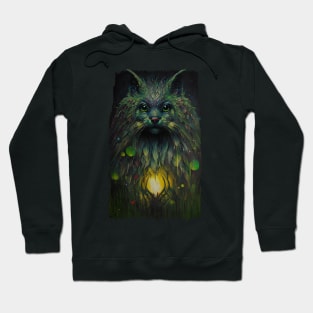 Abstract Mystical Cat Fantasy Art Hoodie